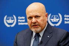 International Criminal Court Prosecutor Karim Khan [Piroschka van de Wouw/Reuters]