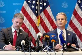US Treasury Secretary Scott Bessent and Trade Representative Jamieson Greer