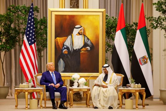 Trump and UAE president Sheikh Mohammed