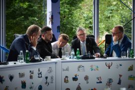 Ukraine's President Volodymyr Zelenskyy, Britain's Prime Minister Keir Starmer, France's President Emmanuel Macron, German Chancellor Friedrich Merz and Polish Prime Minister Donald Tusk