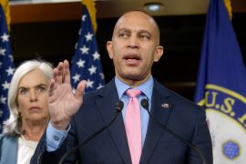 Hakeem Jeffries speaking.